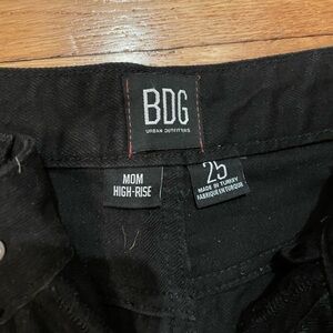 BDG Black High-Rise Mom Jeans